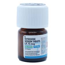 eltroxin 75 mcg tablet uses dosage