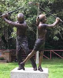 why choose bronze outdoor golf statue