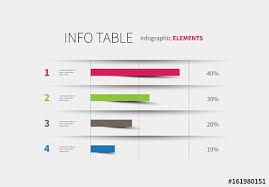 Infographic Table With Chart Layout Buy This Stock Template