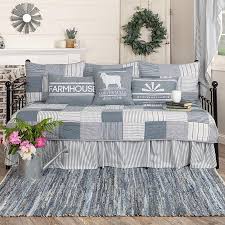 sawyer mill blue 5pc daybed quilt set