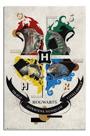 Harry Potter Animal Crest Poster