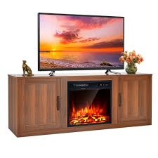 Costway 58 Fireplace Tv Stand