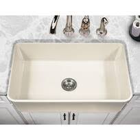 Constructed from durable kohler® enameled cast iron, whitehaven sinks will give your. Kohler Whitehaven 33 X 22 Self Trimming Under Mount Single Bowl Kitchen Sink With Tall Apron Reviews Wayfair