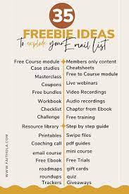 30 ideas for freebies proven