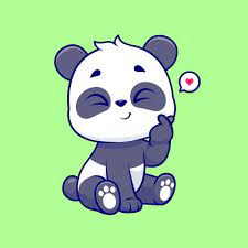 cute panda images free on