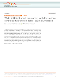 two photon bessel beam illumination