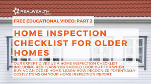 Home Inspection Checklist For Older Homes Part 2