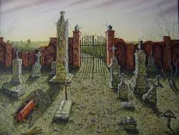 Graveyard, Painting by Uko Post | Artmajeur