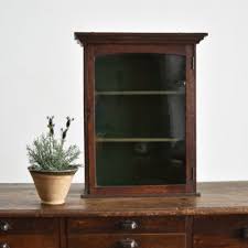 Small Antique Wall Display Cabinet