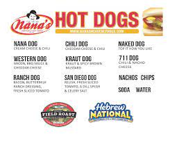 Vegan/vegetarian option available, please ask when ordering. Nana S Heavenly Dogs Catering San Diego Food Truck Connector