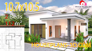 house plans 10 7x10 5 with 2 bedrooms