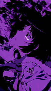 purple aesthetic anime sport