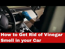 get rid of vinegar smell in your car