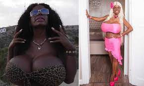 White glamour model Martina Big visits LA as 'black woman' | Daily Mail  Online