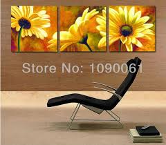 Oil Painting Sunflower Wall Decor