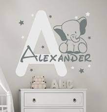 name decal baby room decor