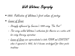 ppt walt whitman powerpoint presentation id  