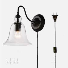 Kiven Wall Lamp 1 Light Plug In Bulb