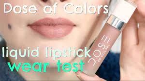 dose of colors matte liquid lipstick in