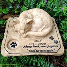 I created a memory garden with my children to help keep her memory alive. Amazon Com Cat Memorial Stones
