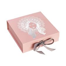 pale pink magnetic gift box a5