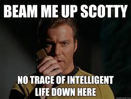 beam me up scotty no trace of
