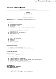 Ideas Of Cover Letter Examples Dental Assistant No Experience Resume