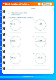 Free Printable Worksheets On Circles