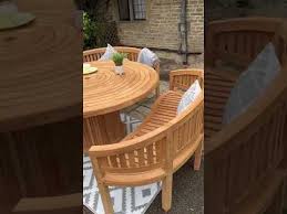 Teak Garden Furniture Round Table 150cm