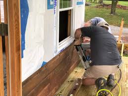 installing shiplap and tongue and