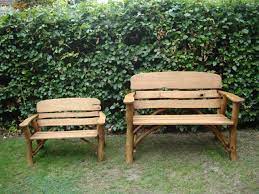 memorial benches mini rustic oak