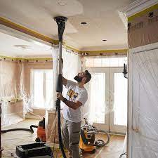 stucco popcorn ceiling removal