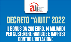 Decreto “Aiuti” 2022: le schede di ALI - Autonome Locali Italiane