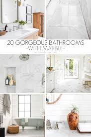 The real white marble can be paired with different tiles, wood and metals, it looks awesome with almost anything you may use in your bathroom. 20 Beautiful Marble Bathrooms Maison De Pax