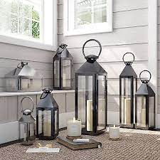 Large Glass Lanterns Floor Lantern Home