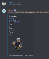 A username is a unique string of characters which can be used to identify a user on roblox. Roblox User Lookup Discord Bot Release Community Resources Devforum Roblox