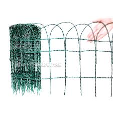 10m Garden Border Fence Green Pvc