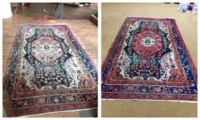 faded oriental persian area rug color