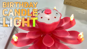 al led birthday candles flower