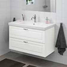 This bathroom vanity set features a unique contemporary design, with clean lines, and sleek, modern finishes. Products In 2021 Ikea Godmorgon Sink Cabinet Bathroom Vanity
