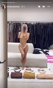 Kim Kardashian's Micro Thong Bikini 