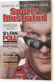 Dale Earnhardt Jr, 2004 Nascar Winston Cup Series Preview Sports  Illustrated Cover Wood Print by Sports Illustrated