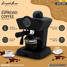 Di pasaran sendiri terdapat banyak sekali ukuran mesin yang bisa dipilih dan dapat disesuaikan dengan kebutuhan. Mesin Kopi Espresso Fcm 4656 Dari Ferratti Ferro Espresso Espressomaskin