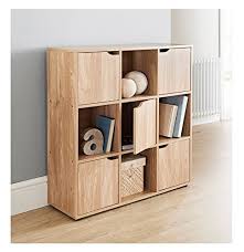 Inspired by the arts and crafts movement, it features a gently scalloped apron and door fronts with. Turin Oak Finish 9 Cube 5 Doors 4 Open Cubes Shelf Shelves Books Cds Dvds Office Home Storage Unit Buy Online In Luxembourg At Luxembourg Desertcart Com Productid 66556630