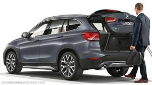 bmw x1 2023 dimensions boot e and