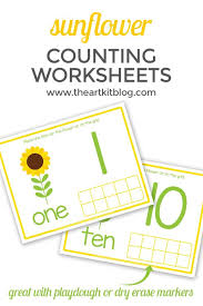 Simply print pdf file with preschool spring worksheets and you are ready to play and learn with a flower activities for preschool. Sunflower Ten Frame Worksheets The Art Kit