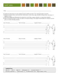 Printable Massage Soap Note Forms Soap Note Massage