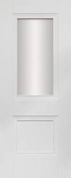 White Primed Door Flemish Glass