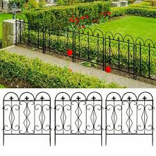 5 Panels Steel Decorative Garden Fence