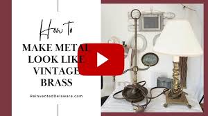 Make Metal Look Like Brass Using Paint